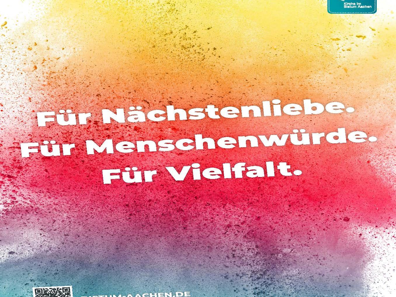 Für Nächstenliebe -für Menschenwürde - für Vielfalt