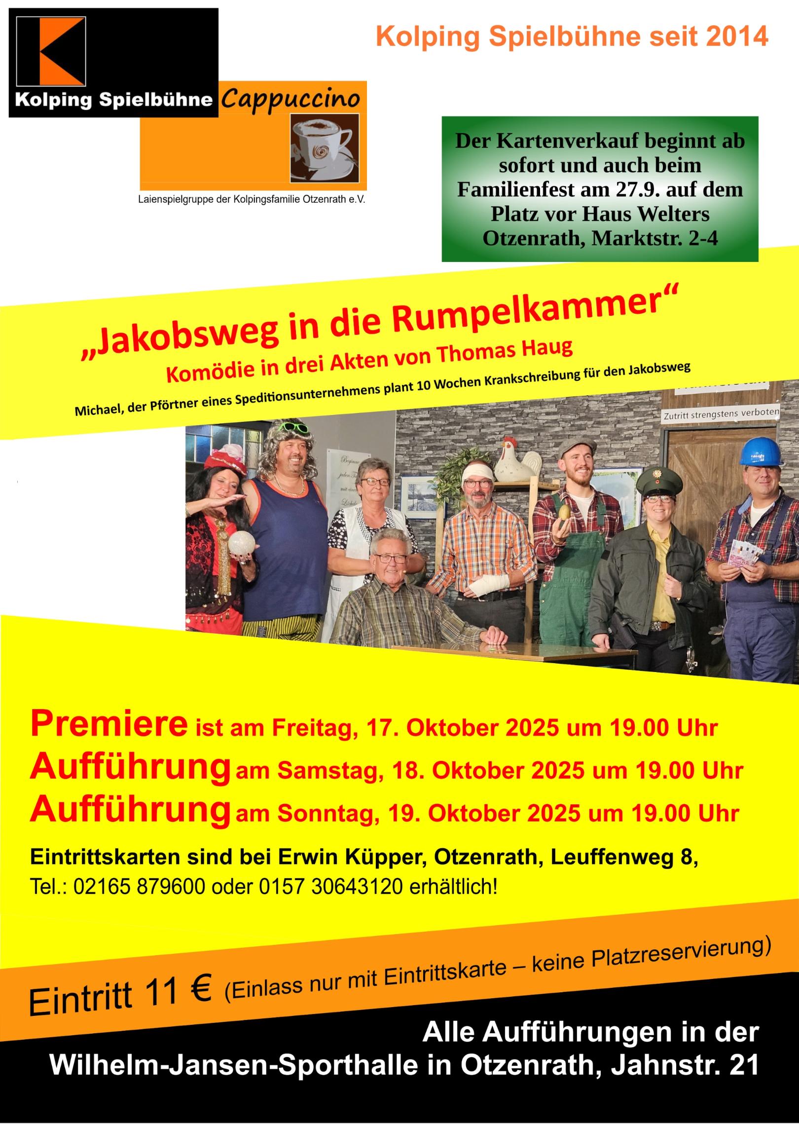 Plakat aktuell-27-9-2025Kolpingbühne (c) H.K.