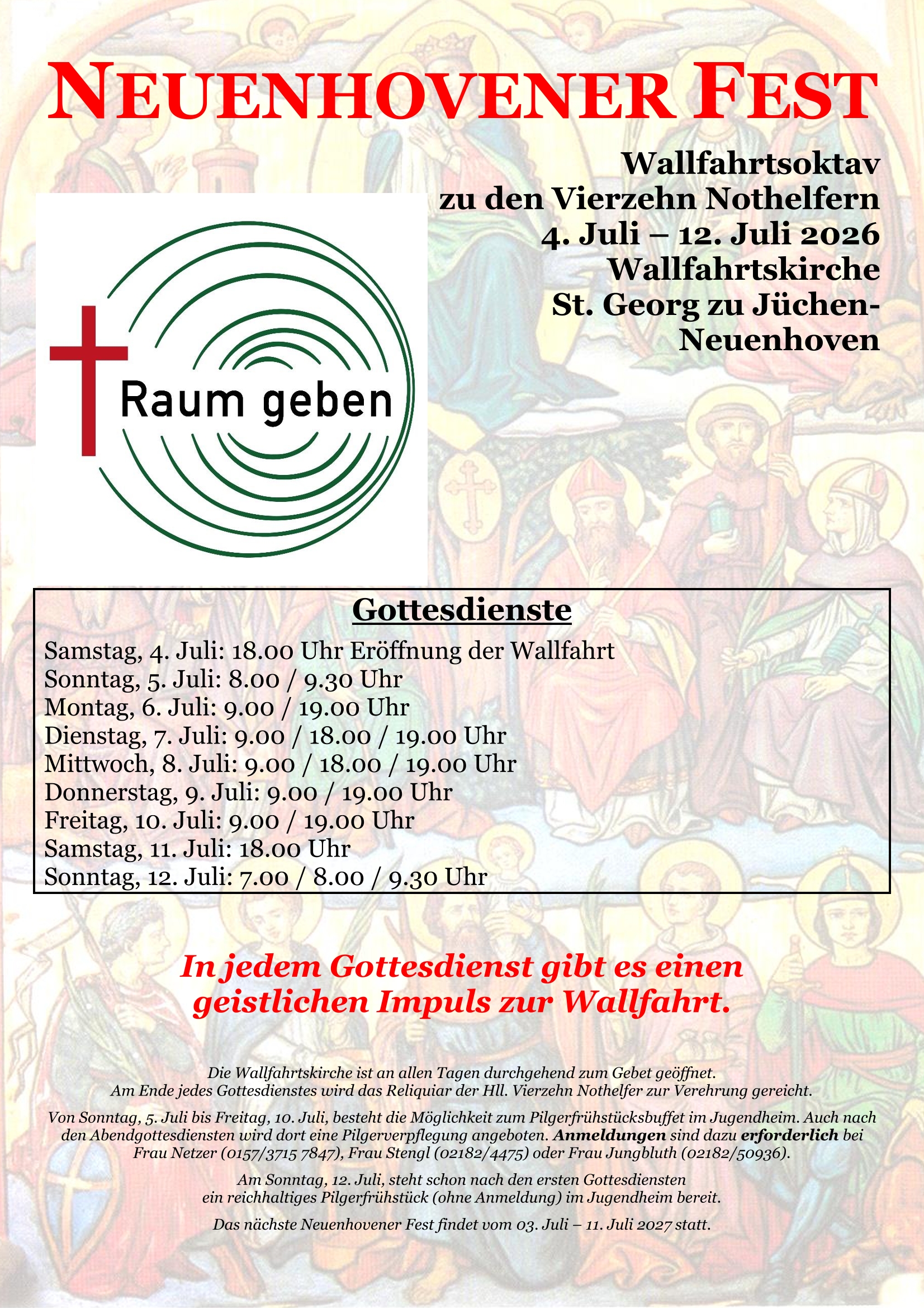Wallfahrt 2026 Plakat (c) U.C.