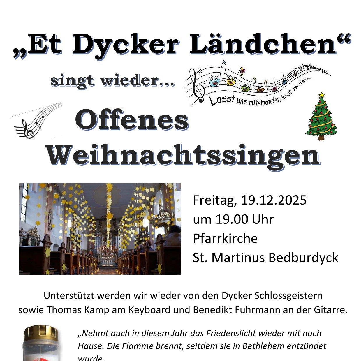 Weihnachtssingen Bedburdyck-1